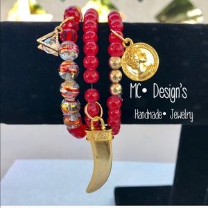 Unique Handmade 3 Piece bracelet set